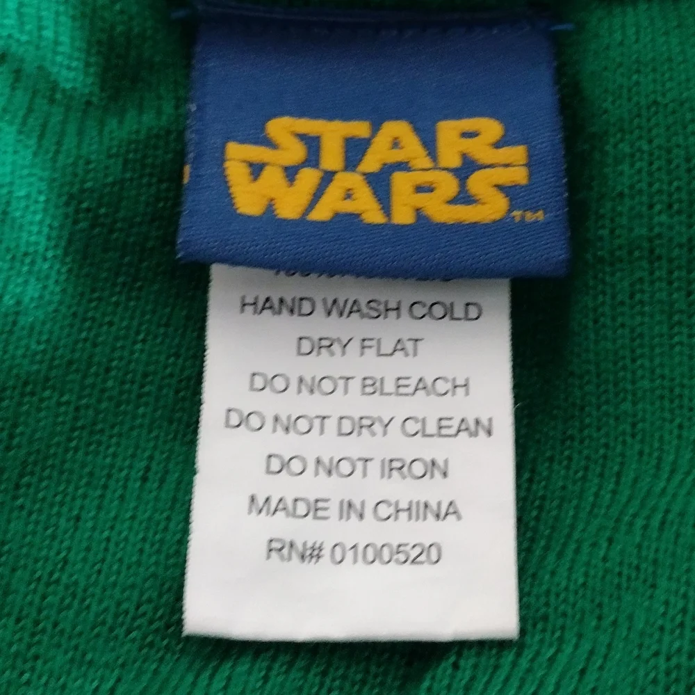Star Wars Yoda Fair Isle Ugly Christmas Sweater Men's XXL Green Holiday Casual